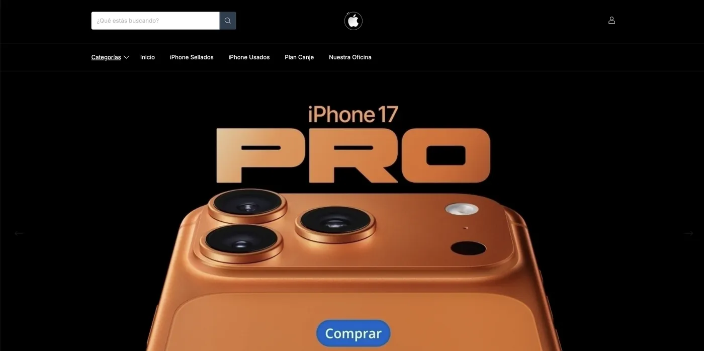 Home de la tienda online de iPhone 77 Rosario